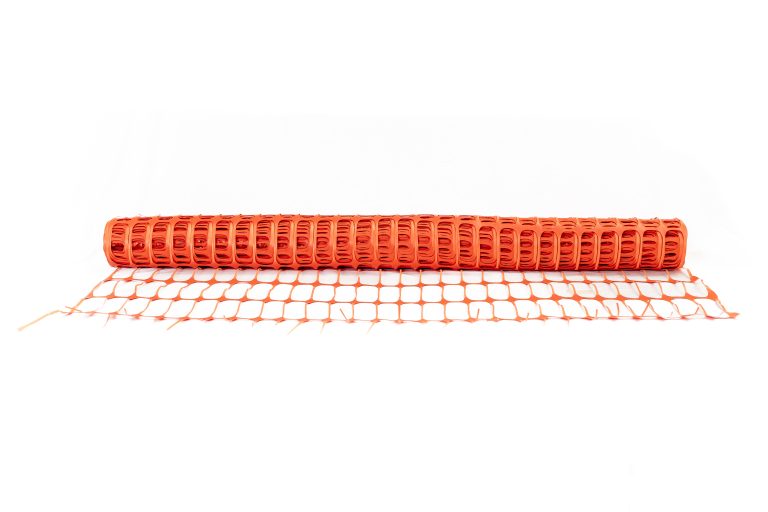 Rete arancio da cantiere