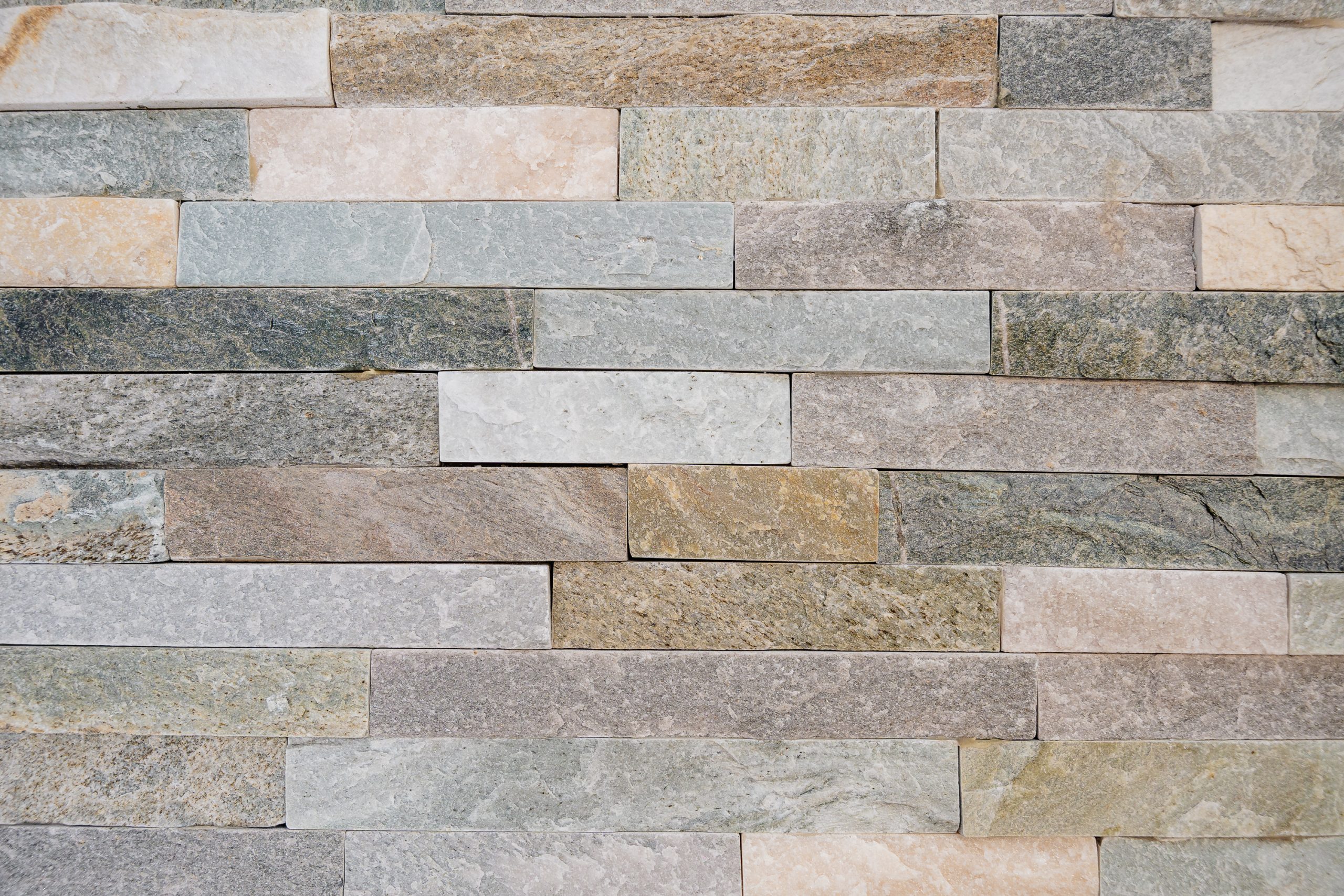 Placchetta in pietra naturale 4 liste Mix Beige - immagine 2